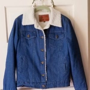 jQJSH Denim Sherpa lined Jacket Medium